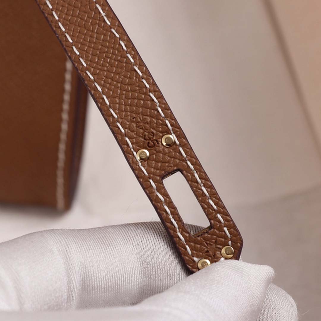 Replica Hermes Aaa-Kelly Cut Pochette Black/Brown/Blue - Image 9