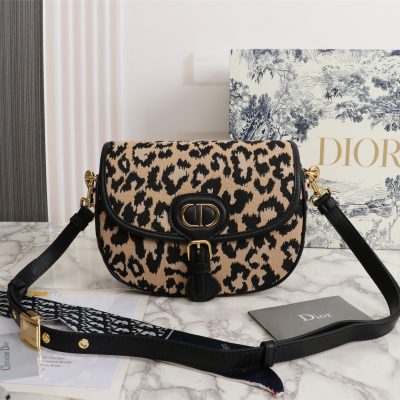 Replica Dior Leopard Medium Bobby Bag 22Cm