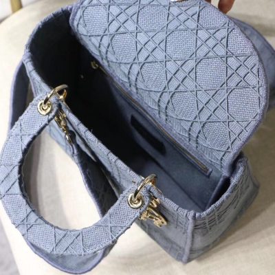 Alternative view of Replica Dior Medium Lady D-Lite Bag M0565/Embroidered Logo