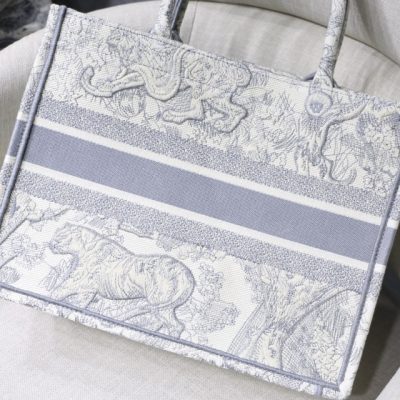 Alternative view of Replica Dior Small Book Tote Gray/Pink/Blue