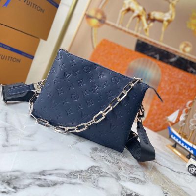 Alternative view of Replica Louis Vuitton Coussin Pm Handbag- Navy/Yellow