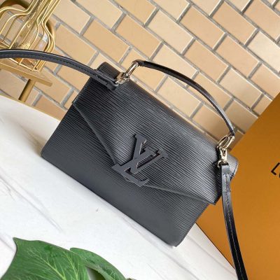Alternative view of Replica Louis Vuitton Pochette Grenelle Black/White/Green