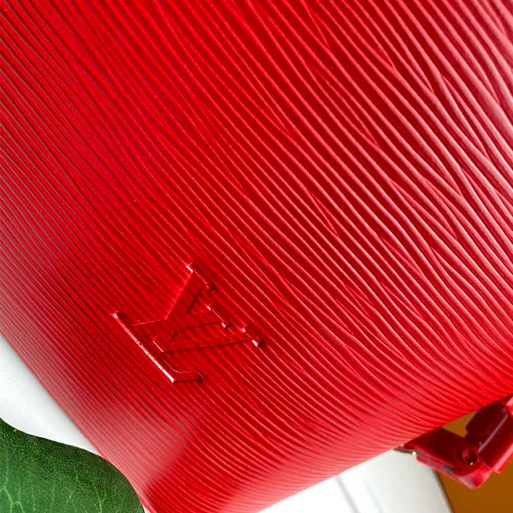 Replica Louis Vuitton Neverfull Mm Epi Leather M56947 Navy/Black/Red - Image 15
