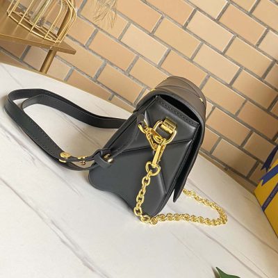 Alternative view of Replica Louis Vuitton Twist Pm- Black/Brown/White