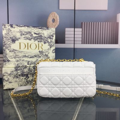 Alternative view of Replica Dior Small Dr Caro Bag White/Red/Blue