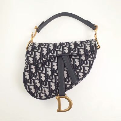 Alternative view of Replica Dior Mini Oblique Saddle Bag