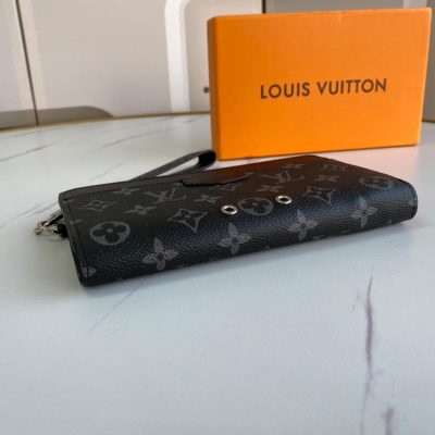 Alternative view of Replica Louis Vuitton Zippy Dragonne N60379-Blk
