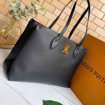 Alternative view of Replica Louis Vuitton Lockme Shopper M57346 Beige/Black/Green