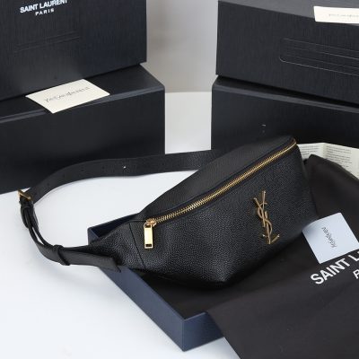 Alternative view of Replica Ysl Classic Monogram Belt Bag In Grain De Poudre Embossed Leather