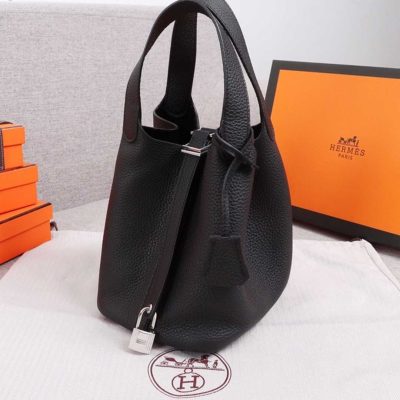 Replica Hermes Aaa-Picotin Lock 22Cm&18Cm Bag Black/Green/Brown