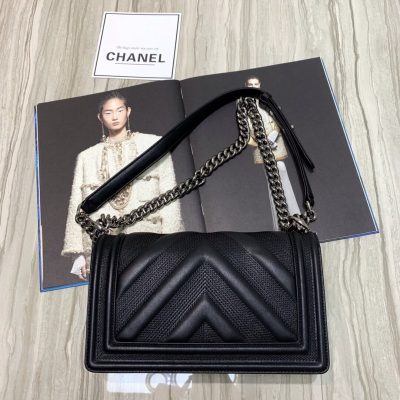 Alternative view of Replica Chanel Calfskin Boy Chanel Handbag A67086