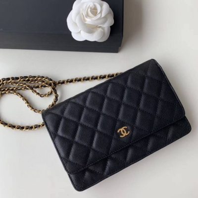 Replica Chanel Caviar Quilted Wallet On Chain Woc A33814