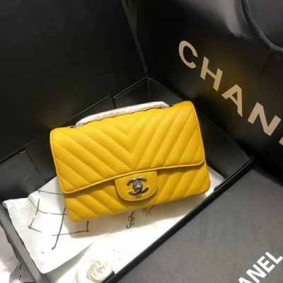 Replica Chanel Chevron Caviar Leathe 20Cm Classic Flap Bag 1116