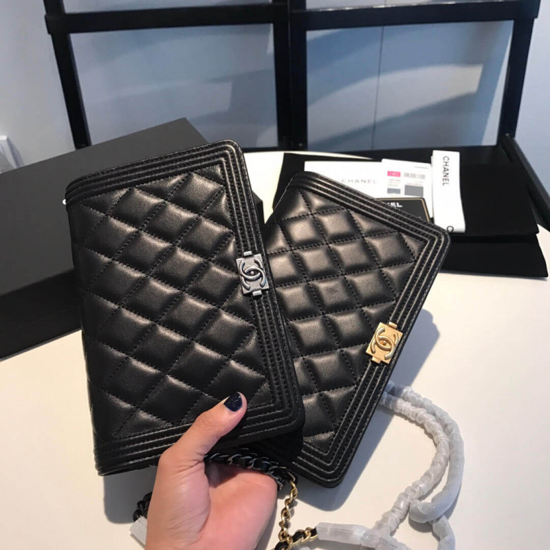 Replica Chanel Lambskin Leboy Woc Chain Bag 80287 - Image 9