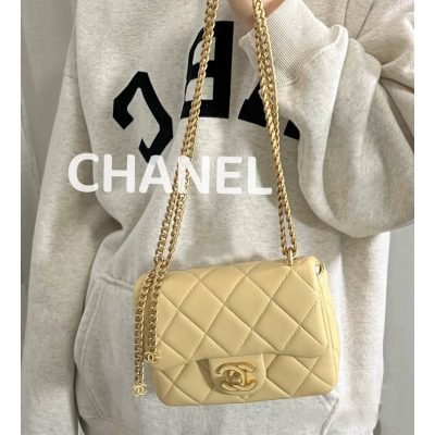 Alternative view of Replica Chanel Mini Flap Bag In Lambskin With Enamel Cc As3113