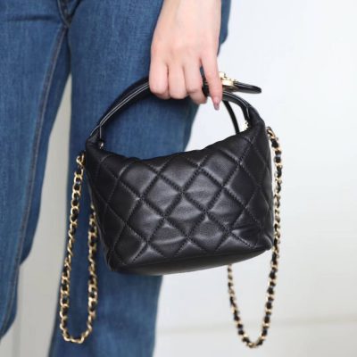 Replica Chanel Small Lambskin Hobo Bag As1745