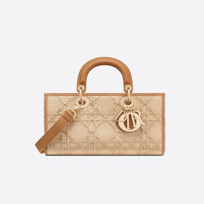 Replica Christian Dior Lady D-Joy Bag Natural Cannage Raffia M05400