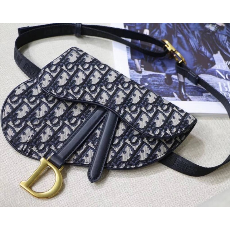 Replica Christian Dior Mini Oblique Saddle Bag M0447 - Image 3