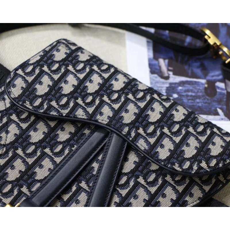 Replica Christian Dior Mini Oblique Saddle Bag M0447 - Image 4
