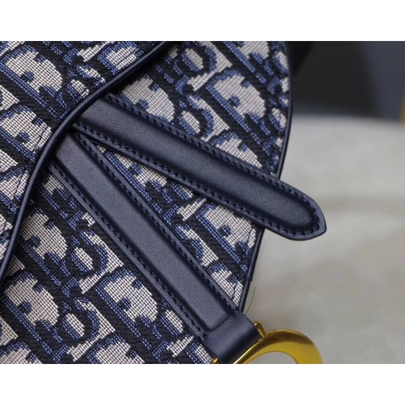 Replica Christian Dior Mini Oblique Saddle Bag M0447 - Image 5