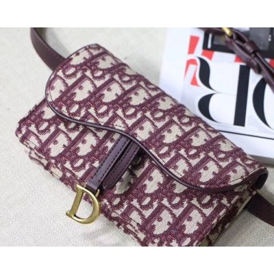 Alternative view of Replica Christian Dior Oblique Saddle Belt Bag S5619