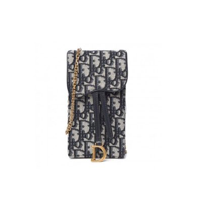 Replica Christian Dior Oblique Saddle Chain For Phone M019