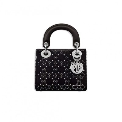 Replica Christian Dior Rhinestones Mini Lady Dior Bag M0500