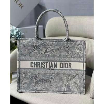 Replica Christian Dior Small Book Tote Toile De Jouy Bag M1296