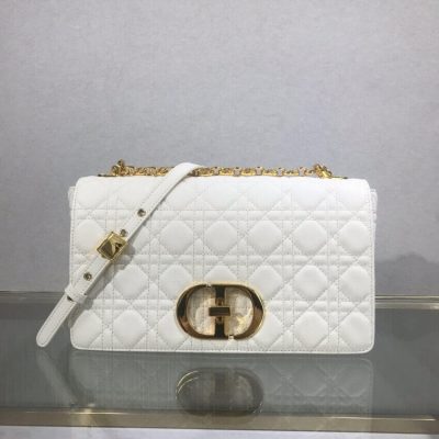 Alternative view of Replica Dior Large Caro Bag Black Supple Cannage Calfskin M9243
