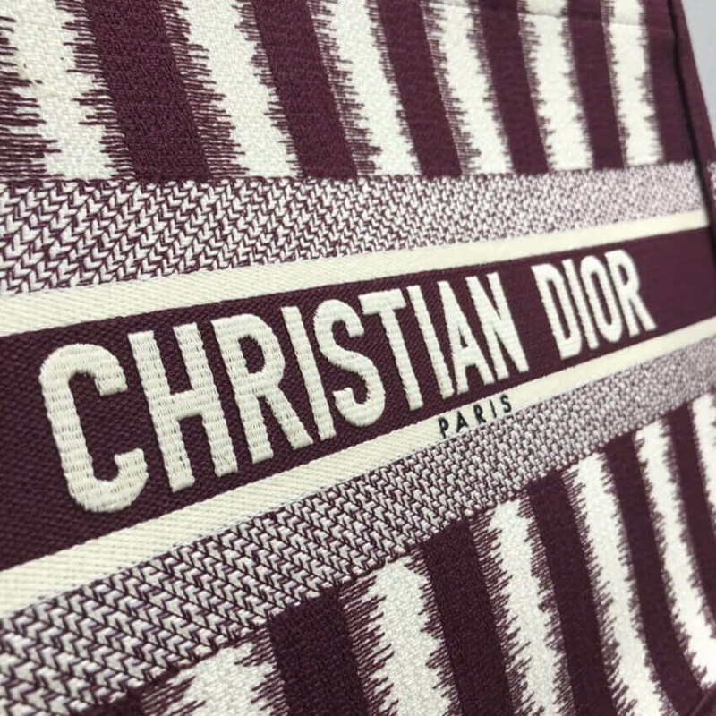 Replica Dior Small Book Tote D-Stripes Embroidery M1296 - Image 4
