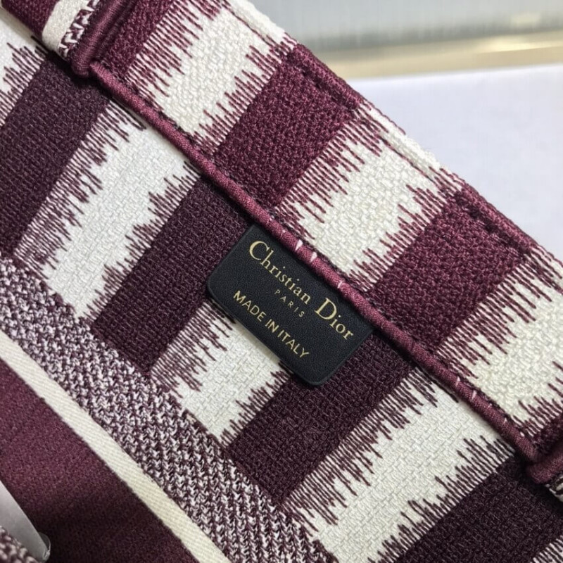Replica Dior Small Book Tote D-Stripes Embroidery M1296 - Image 8