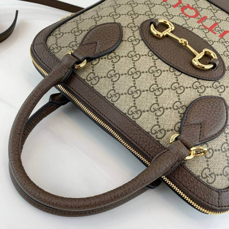 Replica Gucci 1955 Horsebit Medium Top Handle Bag 602206 - Image 6