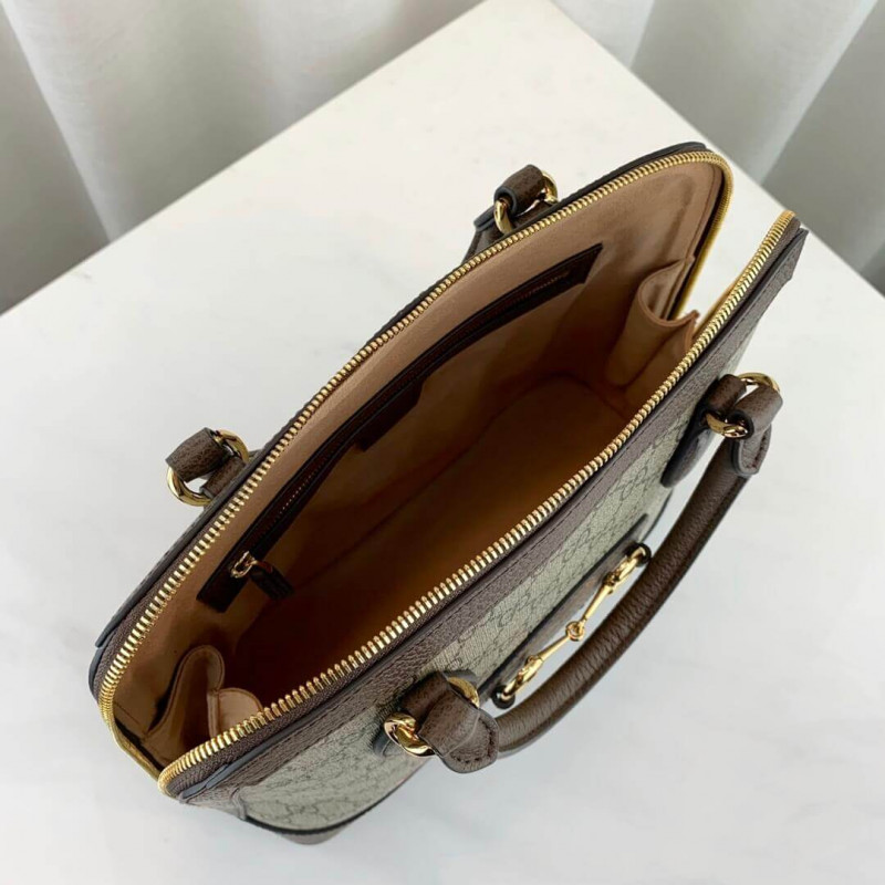 Replica Gucci 1955 Horsebit Medium Top Handle Bag 602206 - Image 9
