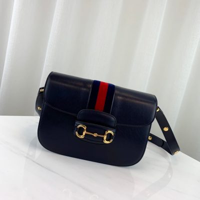Alternative view of Replica Gucci 1955 Horsebit Shoulder Bag 602204 Blue