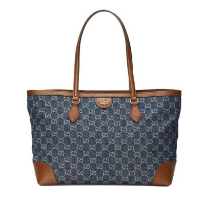 Replica Gucci Denim Ophidia Gg Medium Tote 631685