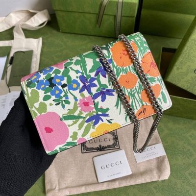 Alternative view of Replica Gucci Dionysus Ken Scott Print Super Mini Bag 476432 Ivory