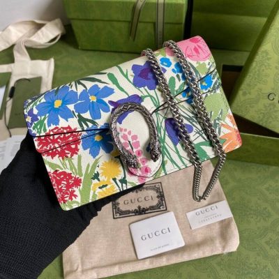 Replica Gucci Dionysus Ken Scott Print Super Mini Bag 476432 Ivory