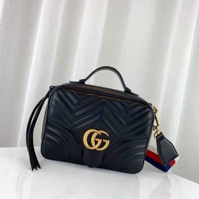Alternative view of Replica Gucci Gg Marmont Matelasse Top Handle Bag 498100