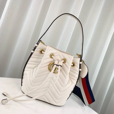 Alternative view of Replica Gucci Gg Marmont Quilted Leather Bucket Bag 476674