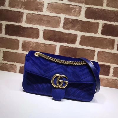 Alternative view of Replica Gucci Gg Marmont Velvet Shoulder Bag 443497
