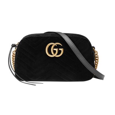 Replica Gucci Gg Marmont Velvet Small Shoulder Bag 447632