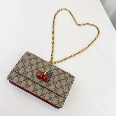Alternative view of Replica Gucci Gg Supreme Mini Bag With Cherries Mm 481290