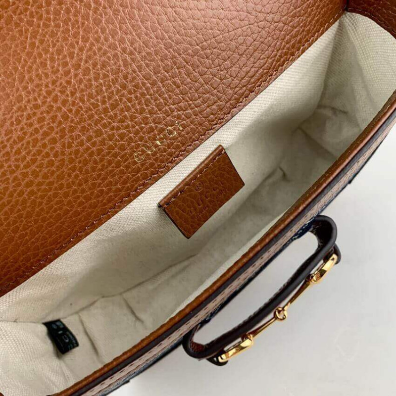 Replica Gucci Horsebit 1955 Denim Mini Bag 658574 - Image 10
