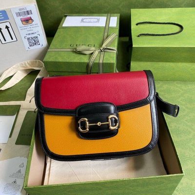Replica Gucci Horsebit 1955 Small Bag 602204 In Brick/Sand Leather
