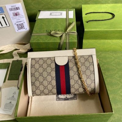 Alternative view of Replica Gucci Ophidia Gg Small Shoulder Bag 503877 White