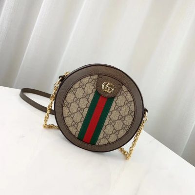 Alternative view of Replica Gucci Ophidia Mini Gg Round Shoulder Bag 550618