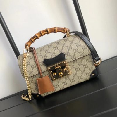 Alternative view of Replica Gucci Padlock Gg Small Bamboo Shoulder Bag 603221