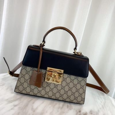 Alternative view of Replica Gucci Padlock Small Gg Top Handle Bag 453188