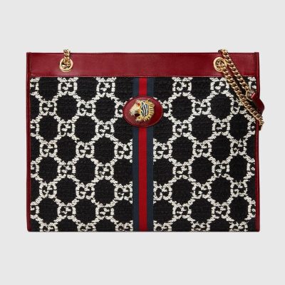 Replica Gucci Rajah Gg Tweed Large Tote 537219