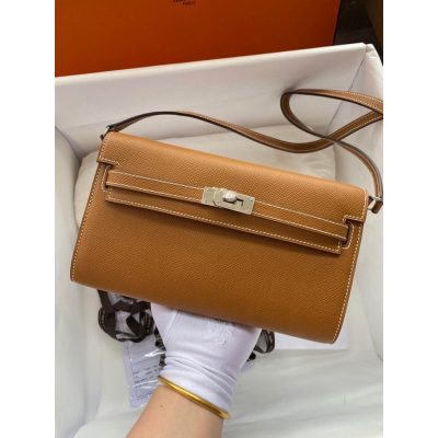 Replica Hermes Kelly Wallet To Go Woc 499041 Brown